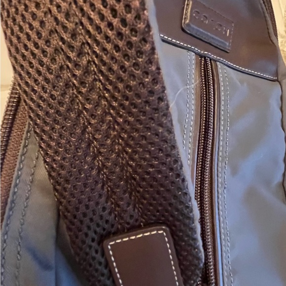 Coach Charcoal and Brown Belt Chest Back Sling Bag F70692 - Picture 11 of 13